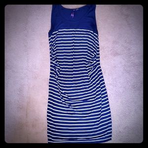 Stripped Maternity Dress